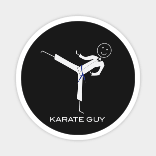 Funny Mens Blue Belt Karate Magnet